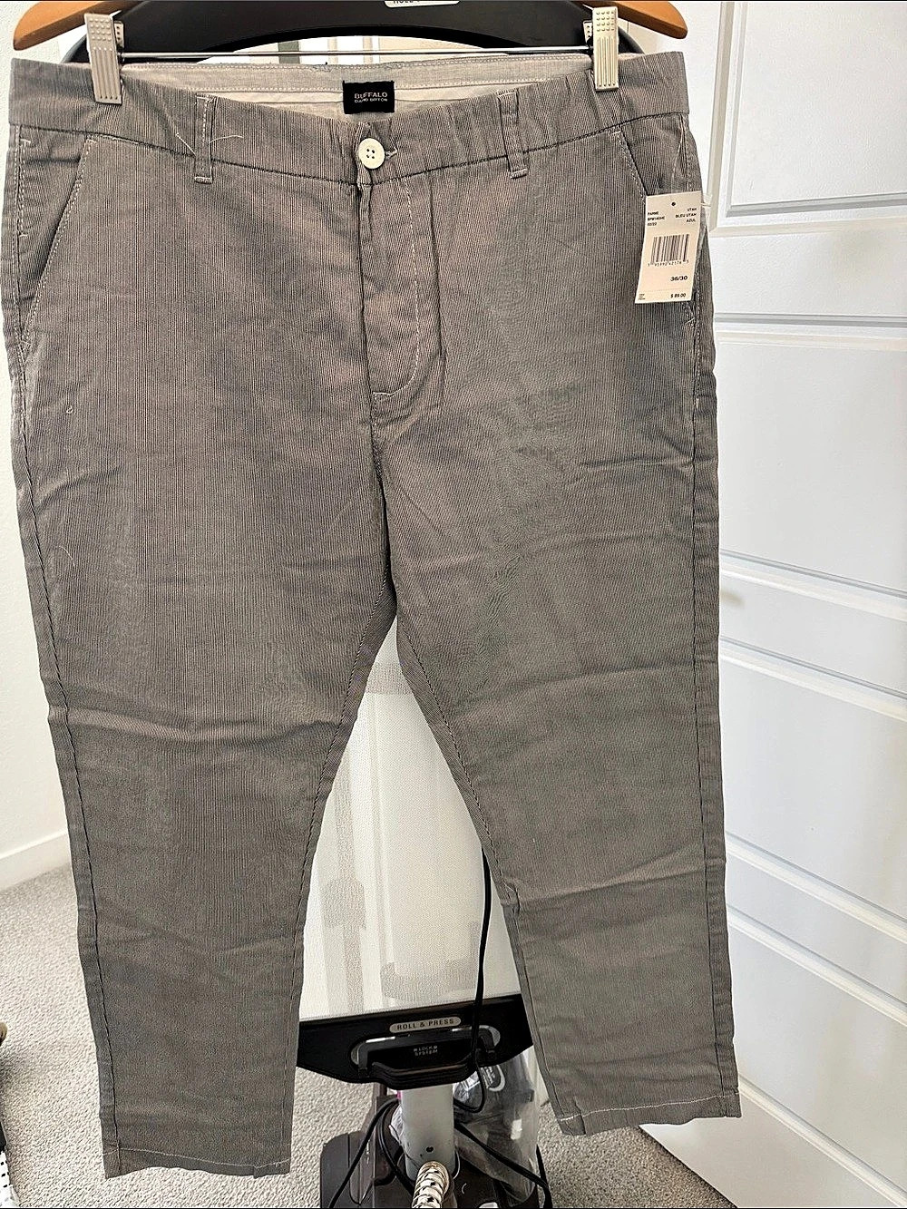Buffalo David Bitton UtaH Striped Stretch Pants Waist 36/30 NWT